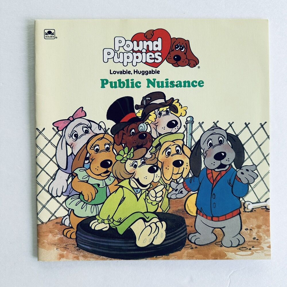 Lot of Pound Puppies Golden Books 80s Lost & Found Public Nuisance Pick Litter - Picture 4 of 8